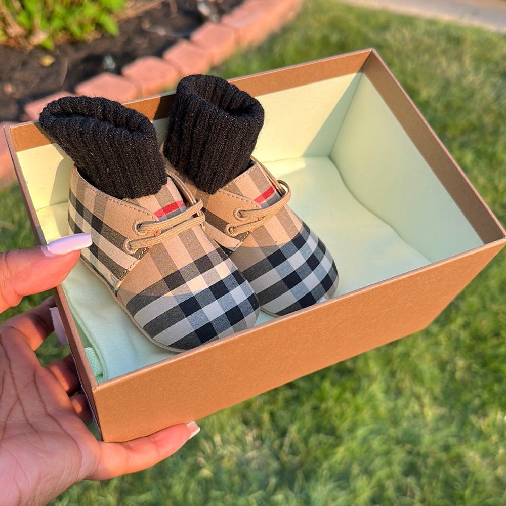 Baby Vintage Check booties - Burberry
